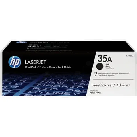 Lasertoner Nr. 35A schwarz Doppelpack HP CB435AD