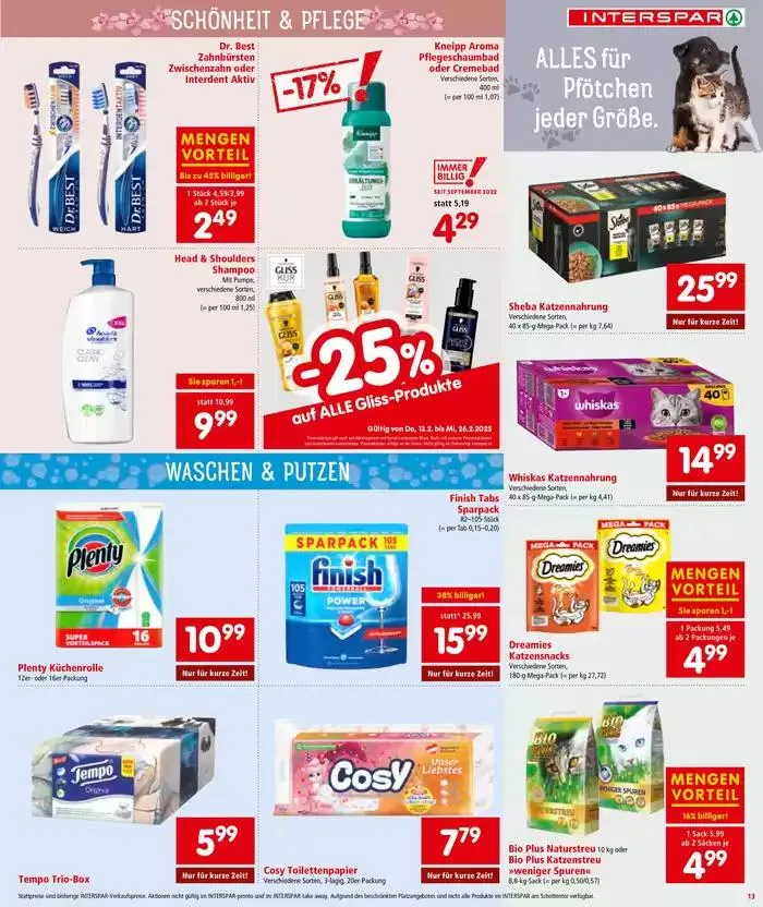 Attraktive Angebote entdecken von 19. Februar bis 5. März 2025 - Flugblätt seite 13