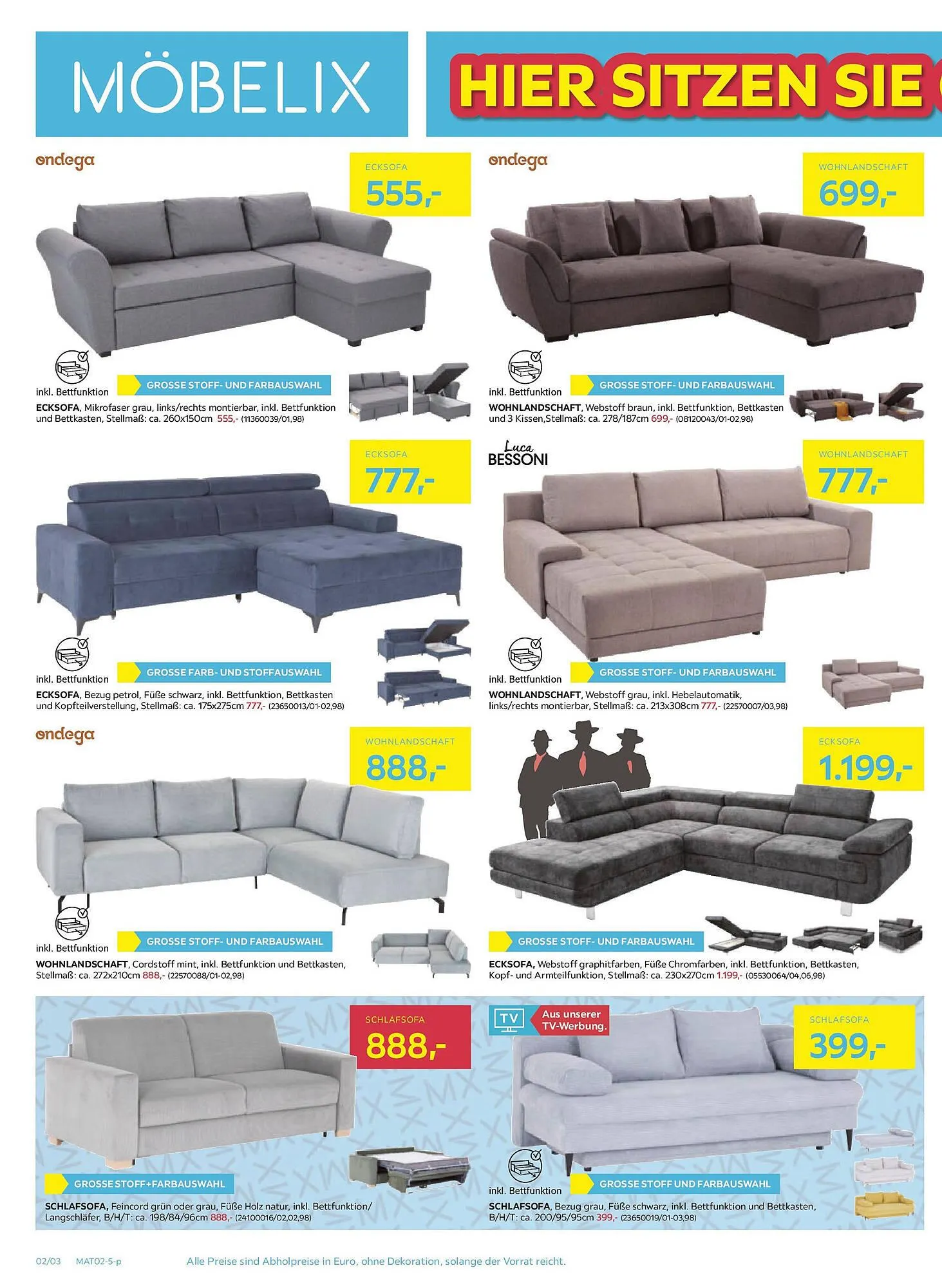 Möbelix Flugblatt von 4. Februar bis 12. Februar 2025 - Flugblätt seite 2