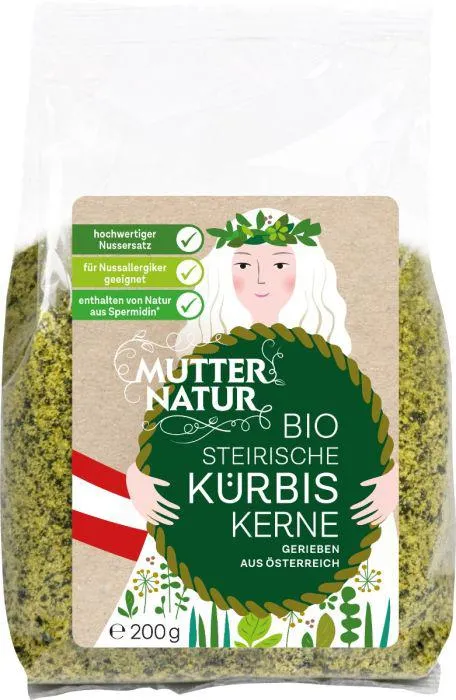 Mutter Natur Kürbiskerne gerieben Bio 200g