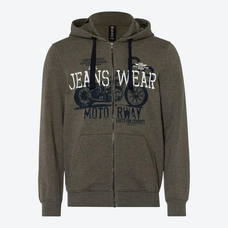 Herren-Sweatjacke mit Kängurutasche