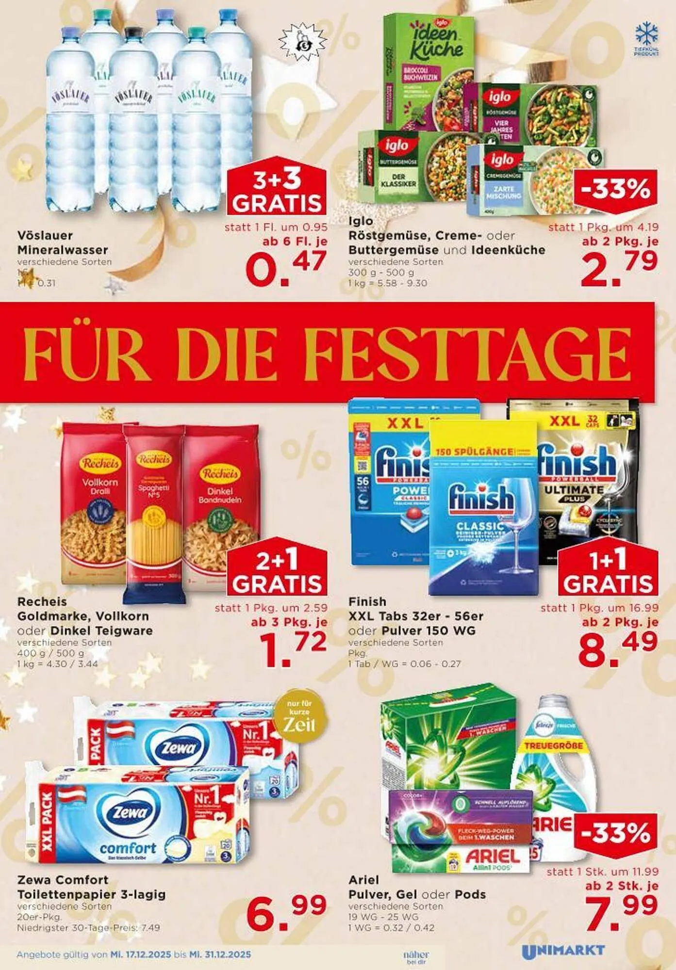Unimarkt Flugblatt von 17. Dezember bis 31. Dezember 2025 - Flugblätt seite  5
