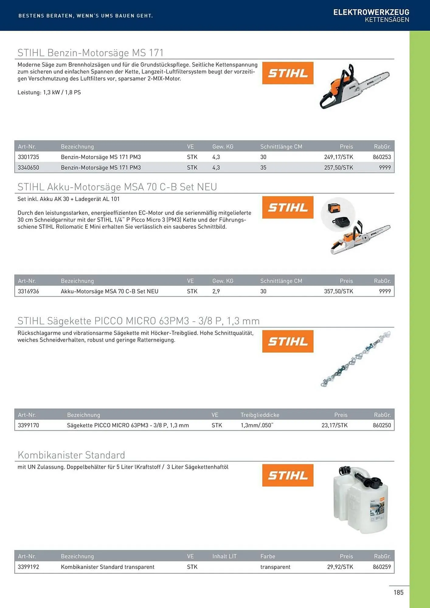 Würth Flugblatt von 22. Februar bis 31. Dezember 2024 - Flugblätt seite  185