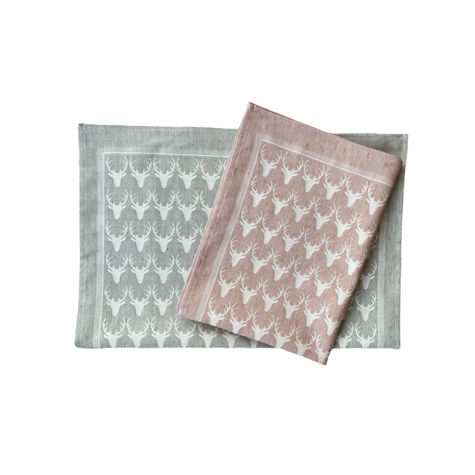 Küchentuch Halbleinen Hirsch klein