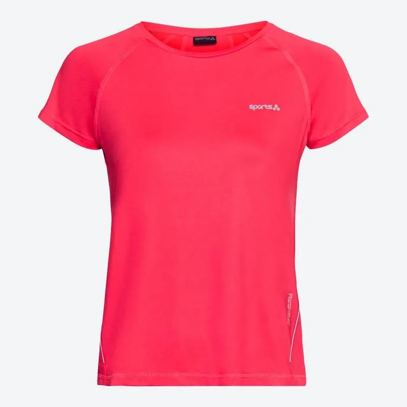 Damen-Funktions-T-Shirt mit Mesh-Einsätzen