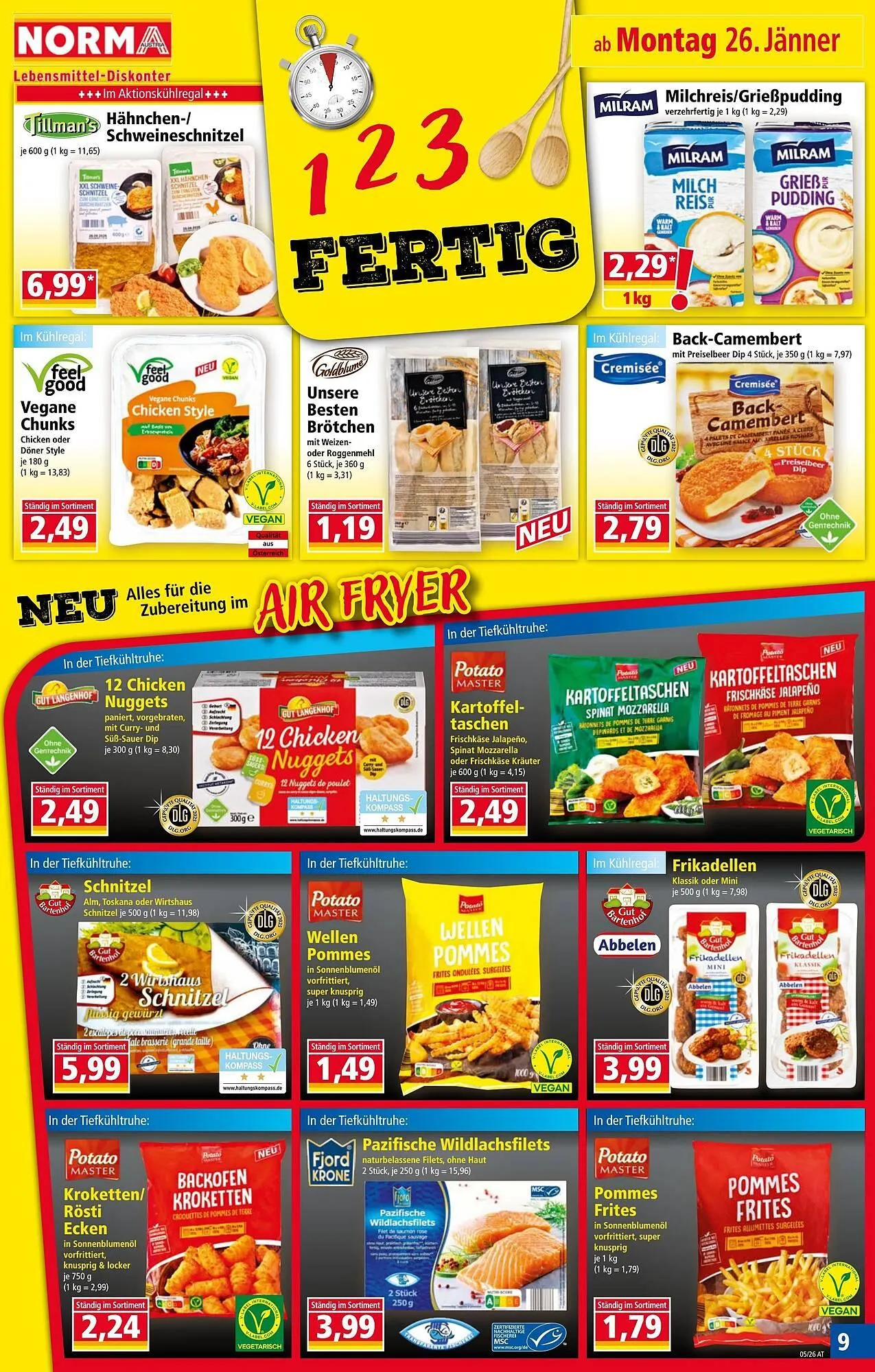 Norma Prospekt von 26. Jänner bis 1. Februar 2026 - Flugblätt seite  9