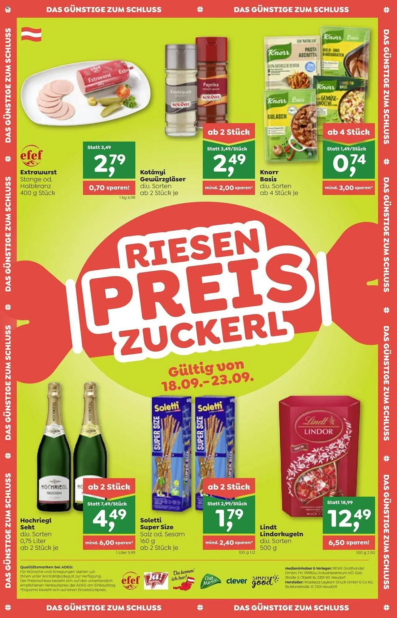 ADEG Flugblatt von 18. September bis 23. September 2023 - Flugblätt seite 16