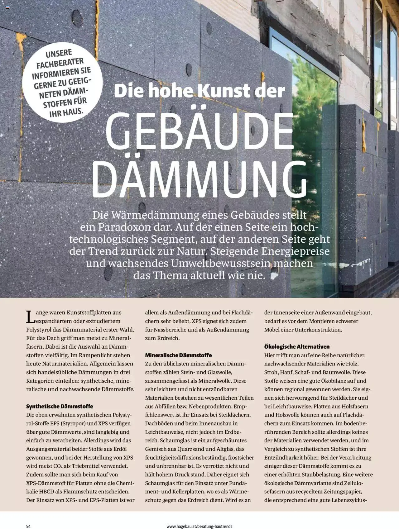 Hagebau Bautrends von 4. April bis 31. Dezember 2024 - Flugblätt seite  54