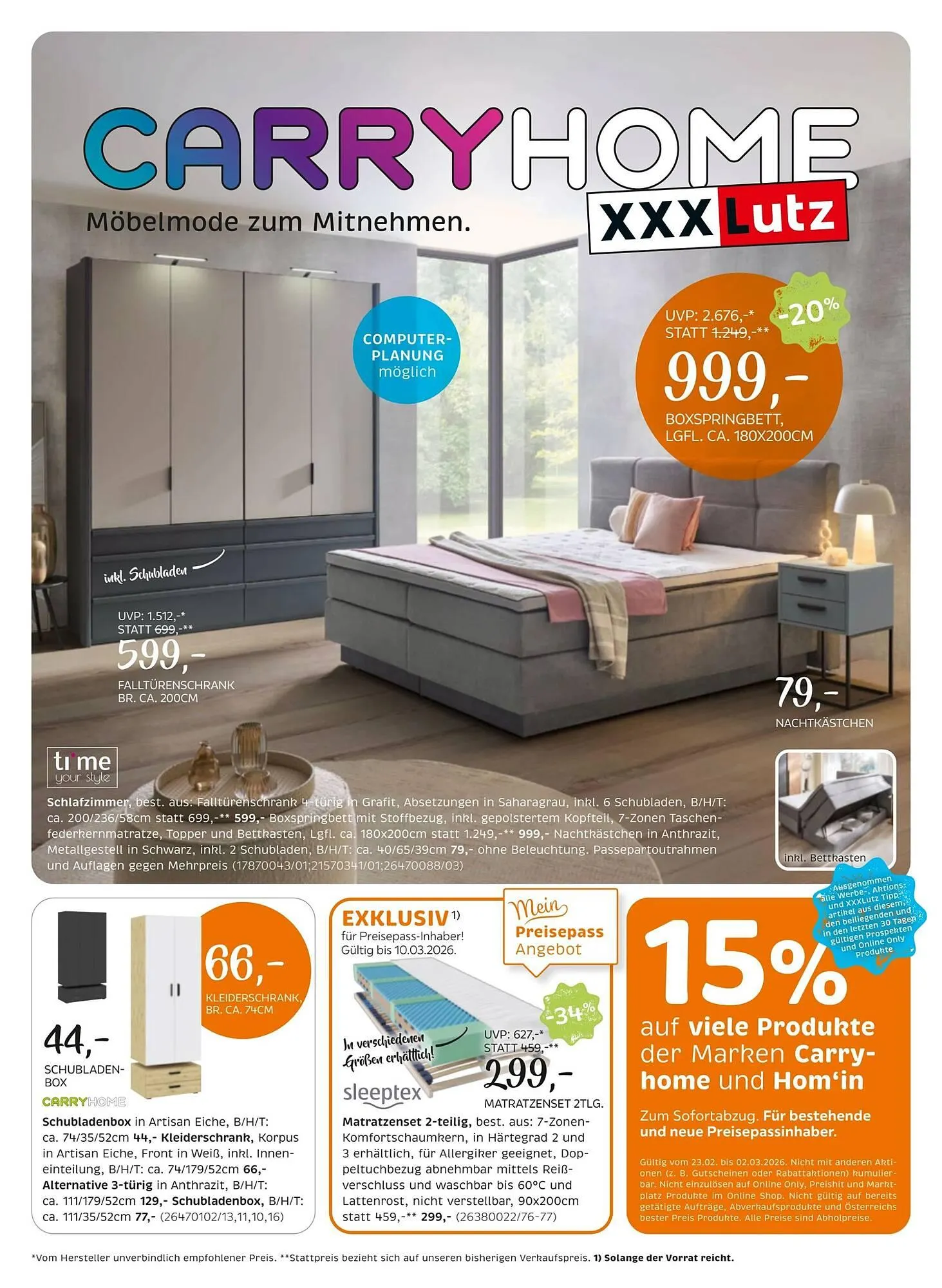 XXXLutz Prospekt von 24. Februar bis 10. März 2026 - Flugblätt seite  1