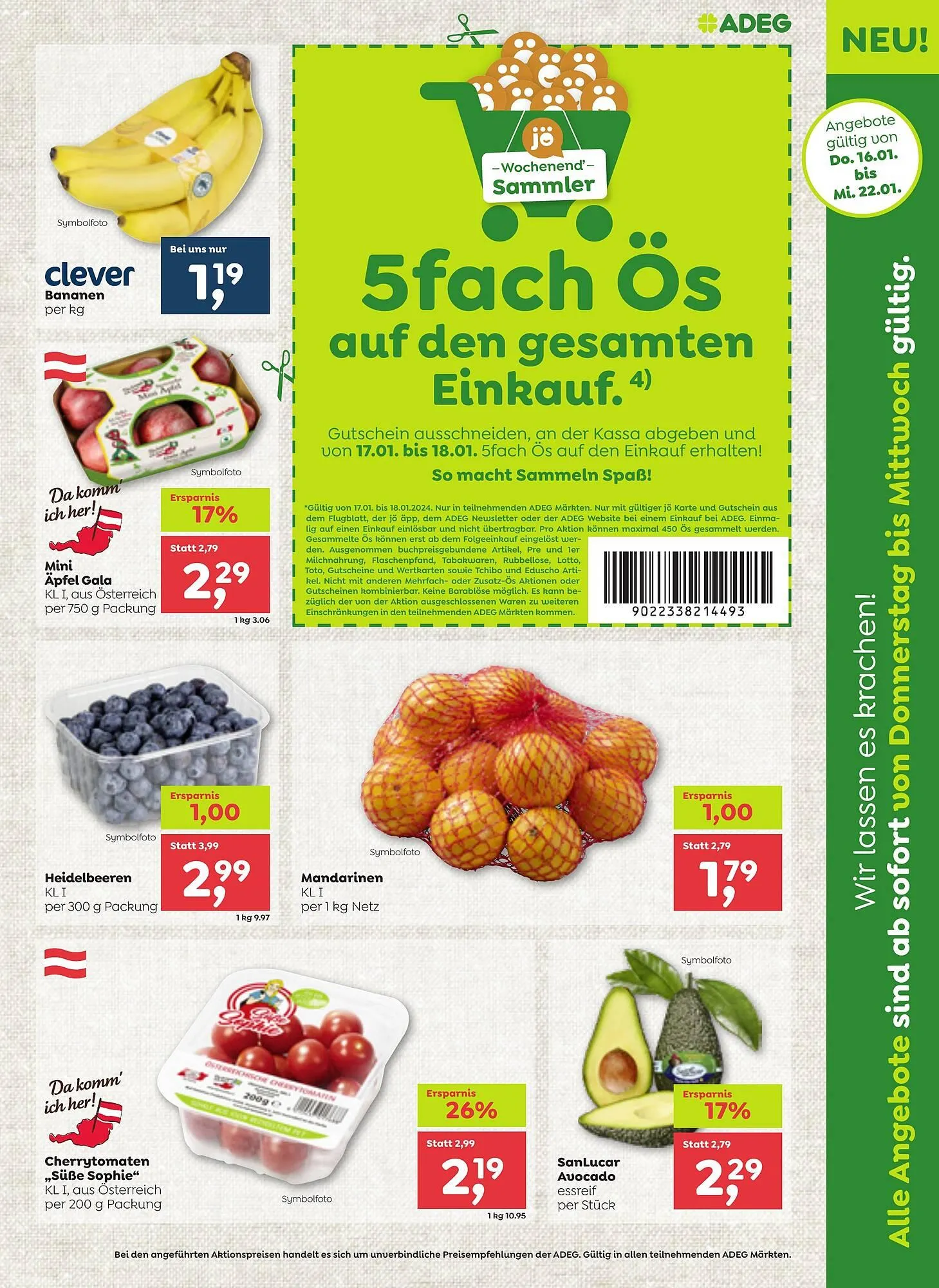 ADEG Flugblatt von 16. Jänner bis 22. Jänner 2025 - Flugblätt seite 7