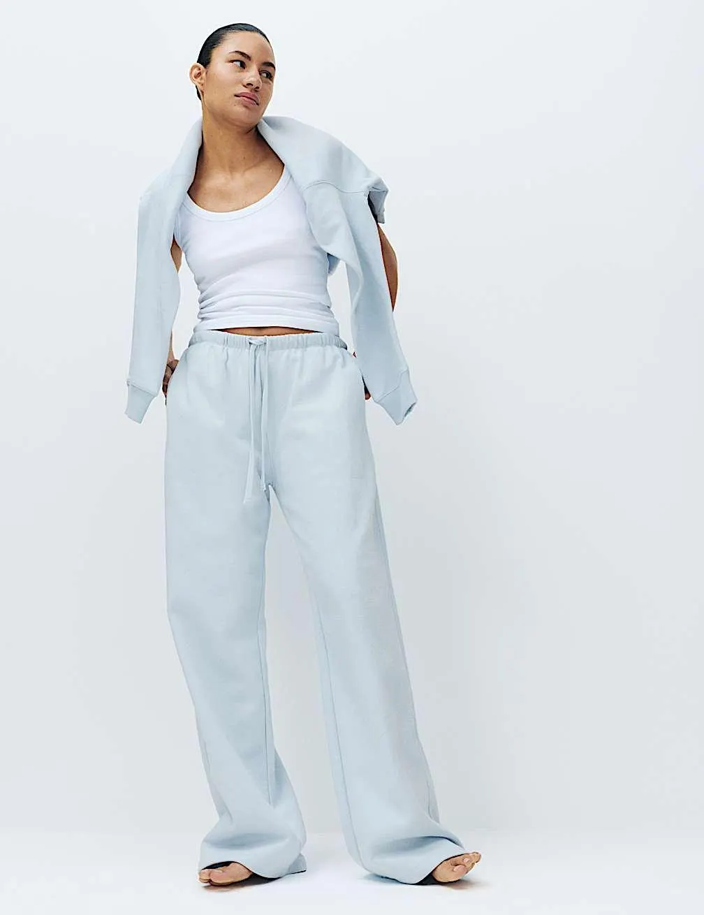 Lounge-Hoodie mit hohem Baumwollanteil und Brushback