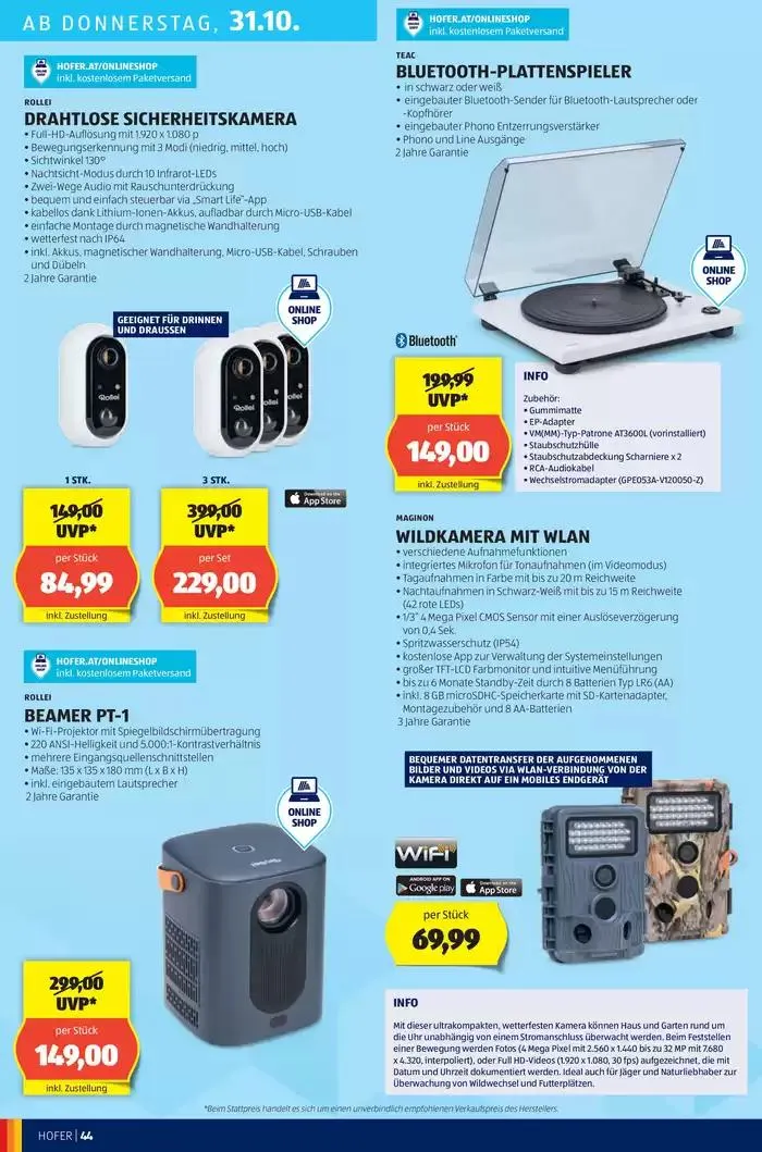 Blättern Sie online im HOFER Flugblatt von 23. Oktober bis 6. November 2024 - Flugblätt seite 48