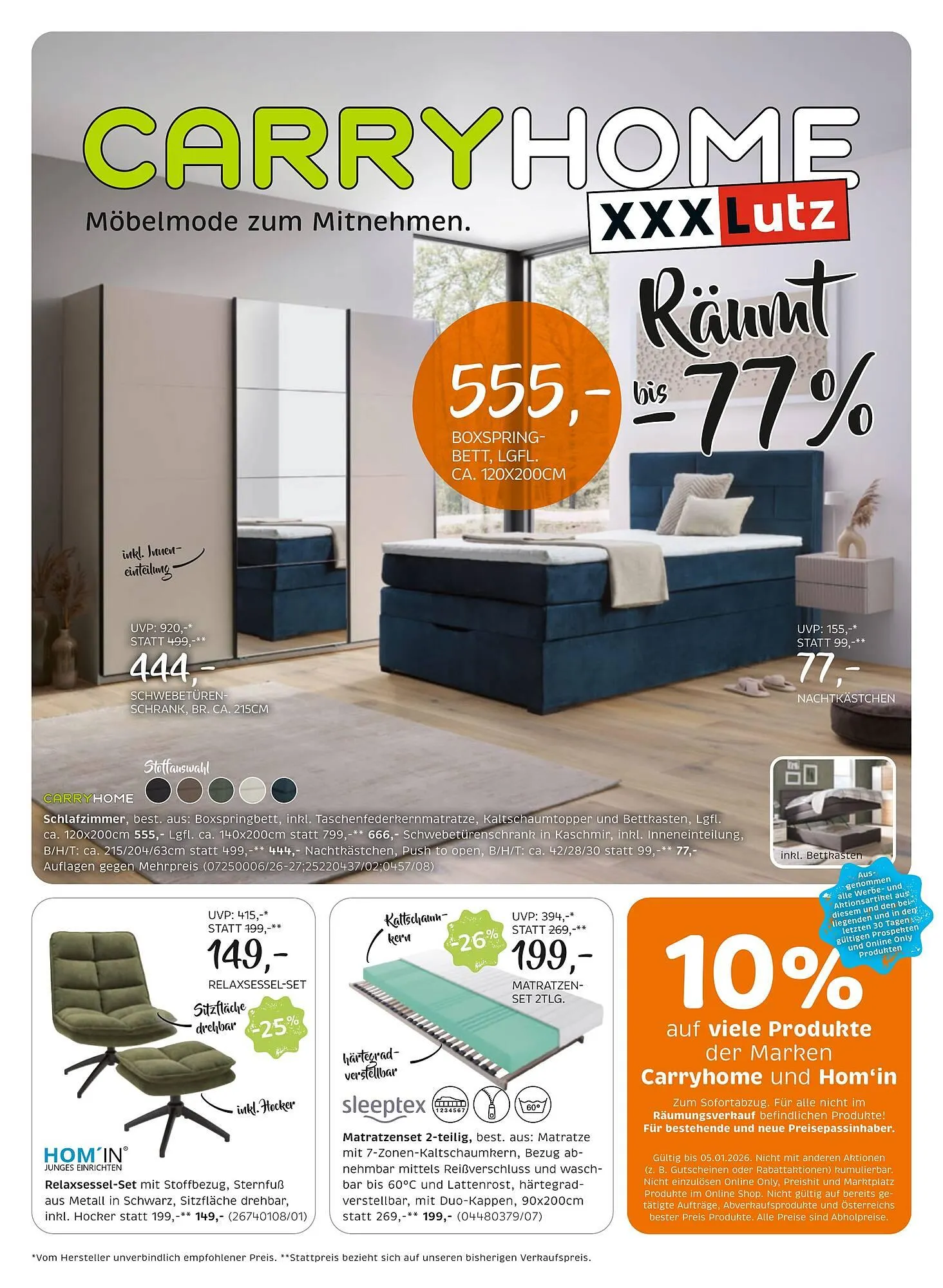 XXXLutz Prospekt von 30. Dezember bis 13. Jänner 2026 - Flugblätt seite  1
