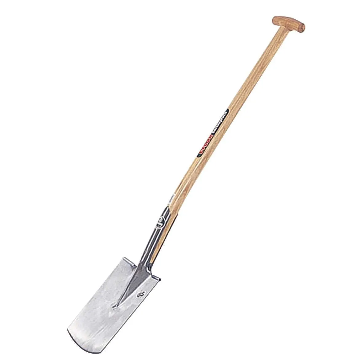 Spaten m. Doppelfeder u. Stiel