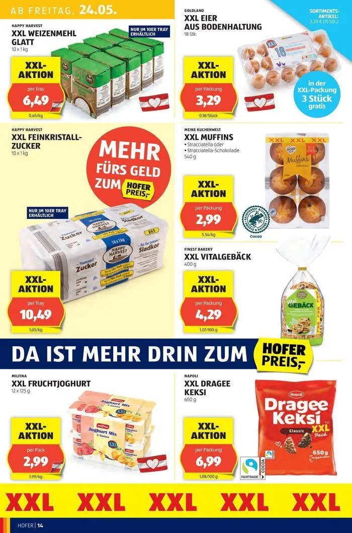 Blättern Sie online im HOFER Flugblatt von 22. Mai bis 5. Juni 2024 - Flugblätt seite  16