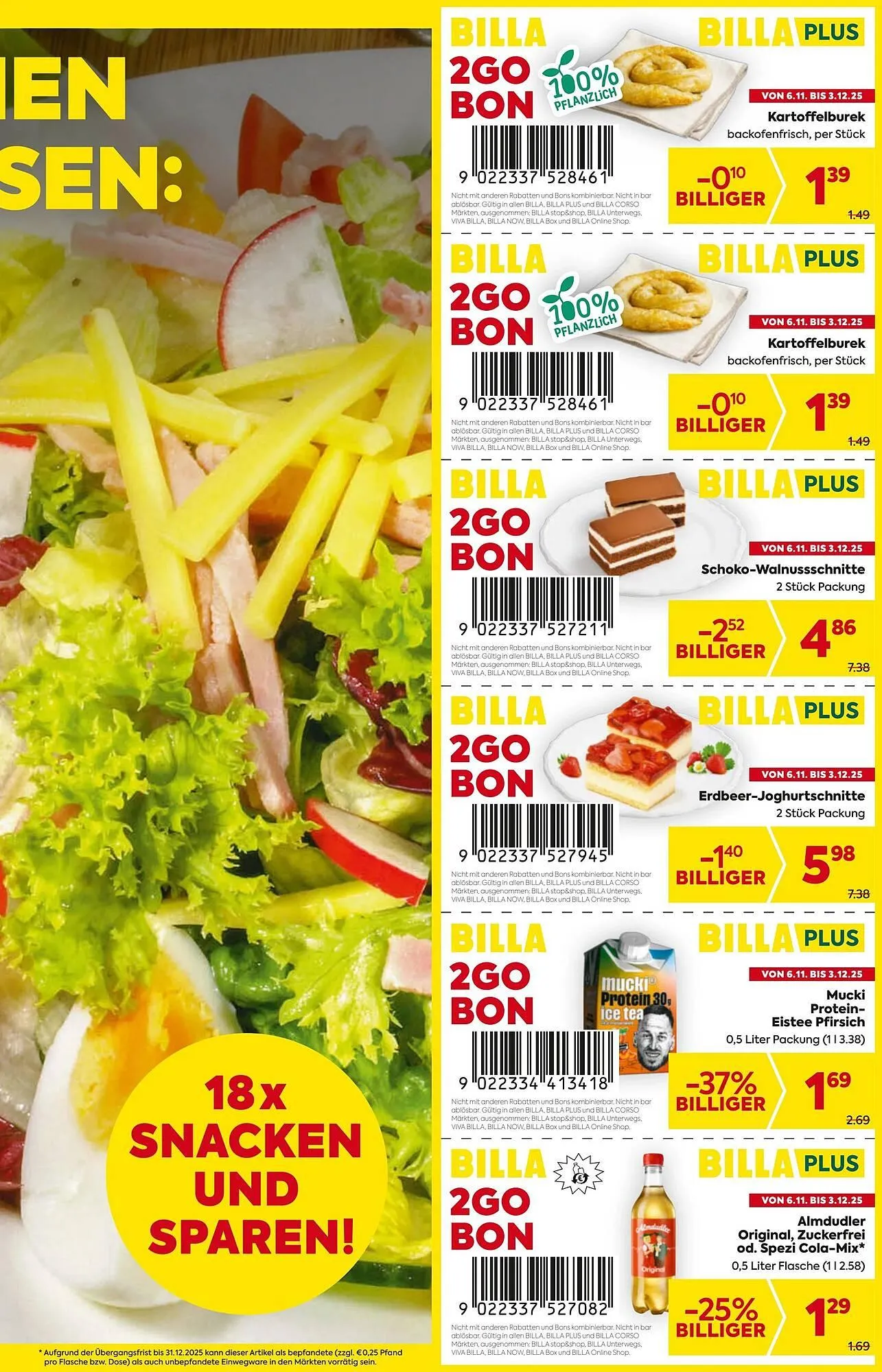 Billa Flugblatt von 6. November bis 3. Dezember 2025 - Flugblätt seite 3