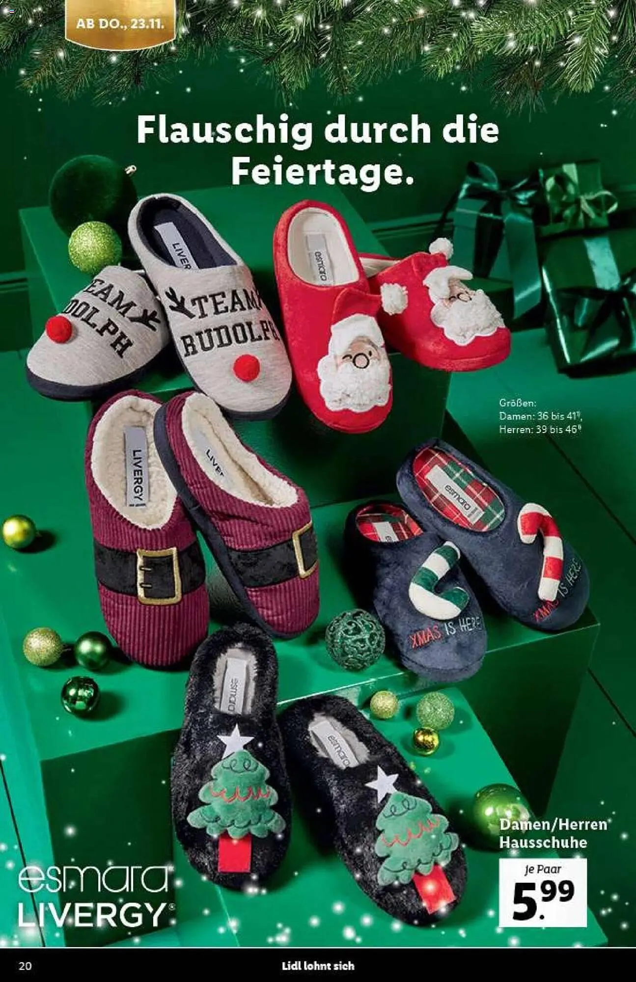 Lidl Flugblatt von 30. Oktober bis 14. Dezember 2023 - Flugblätt seite 20