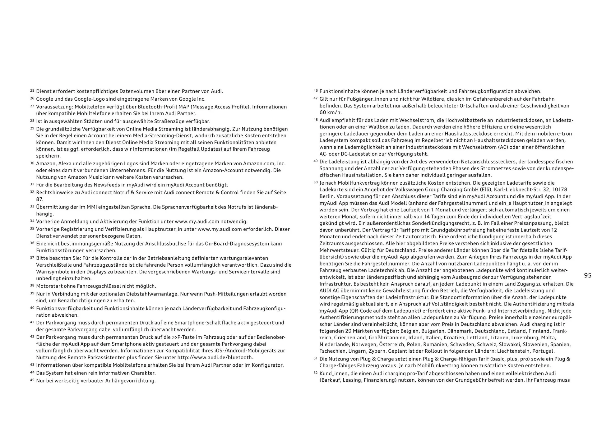 Audi Flugblatt von 20. November bis 22. Juli 2026 - Flugblätt seite  95