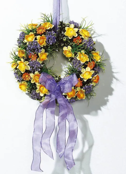 Wandkranz mit Textilschleifenband