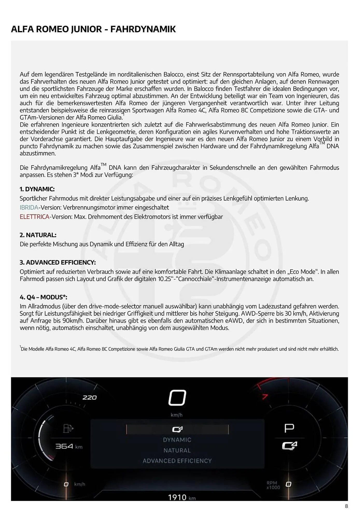 Alfa Romeo Flugblatt von 12. Jänner bis 28. Juli 2026 - Flugblätt seite  8