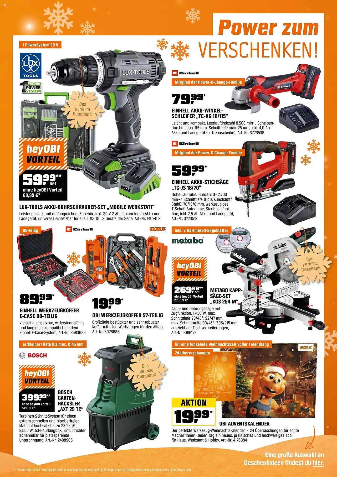 OBI Flugblatt von 14. November bis 30. November 2025 - Flugblätt seite 21