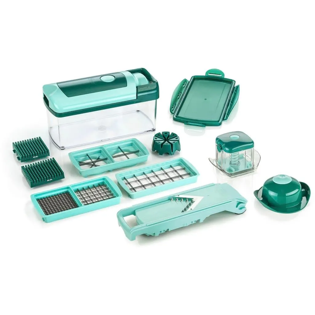 Genius Zerkleinerer »Nicer Dicer Fusion Set 13-tlg.« Einfach, praktisch, sicher und platzsparend!