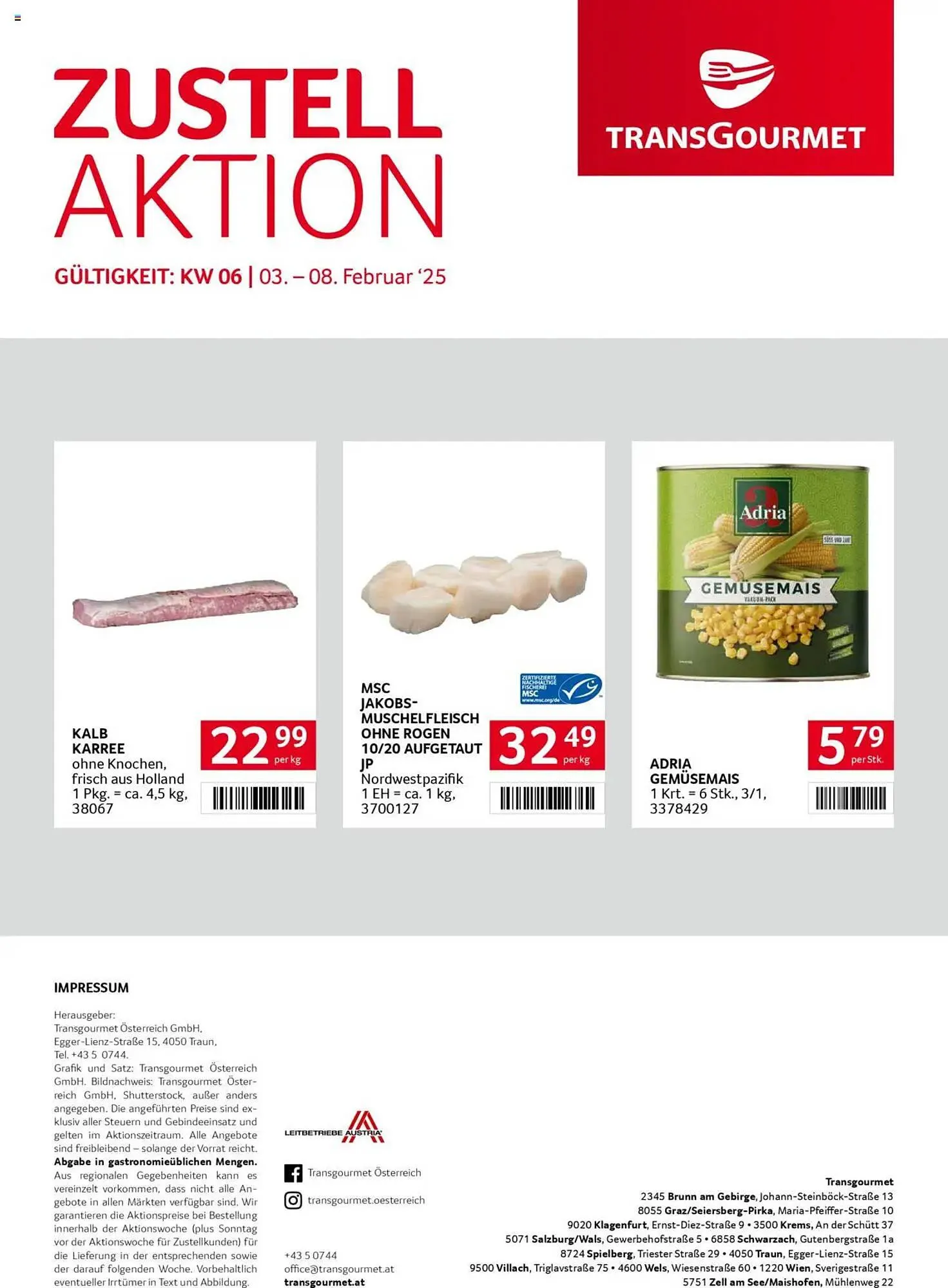 Transgourmet Flugblatt von 3. Februar bis 8. Februar 2025 - Flugblätt seite 24