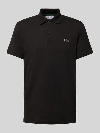 Poloshirt mit Label-Detail in black