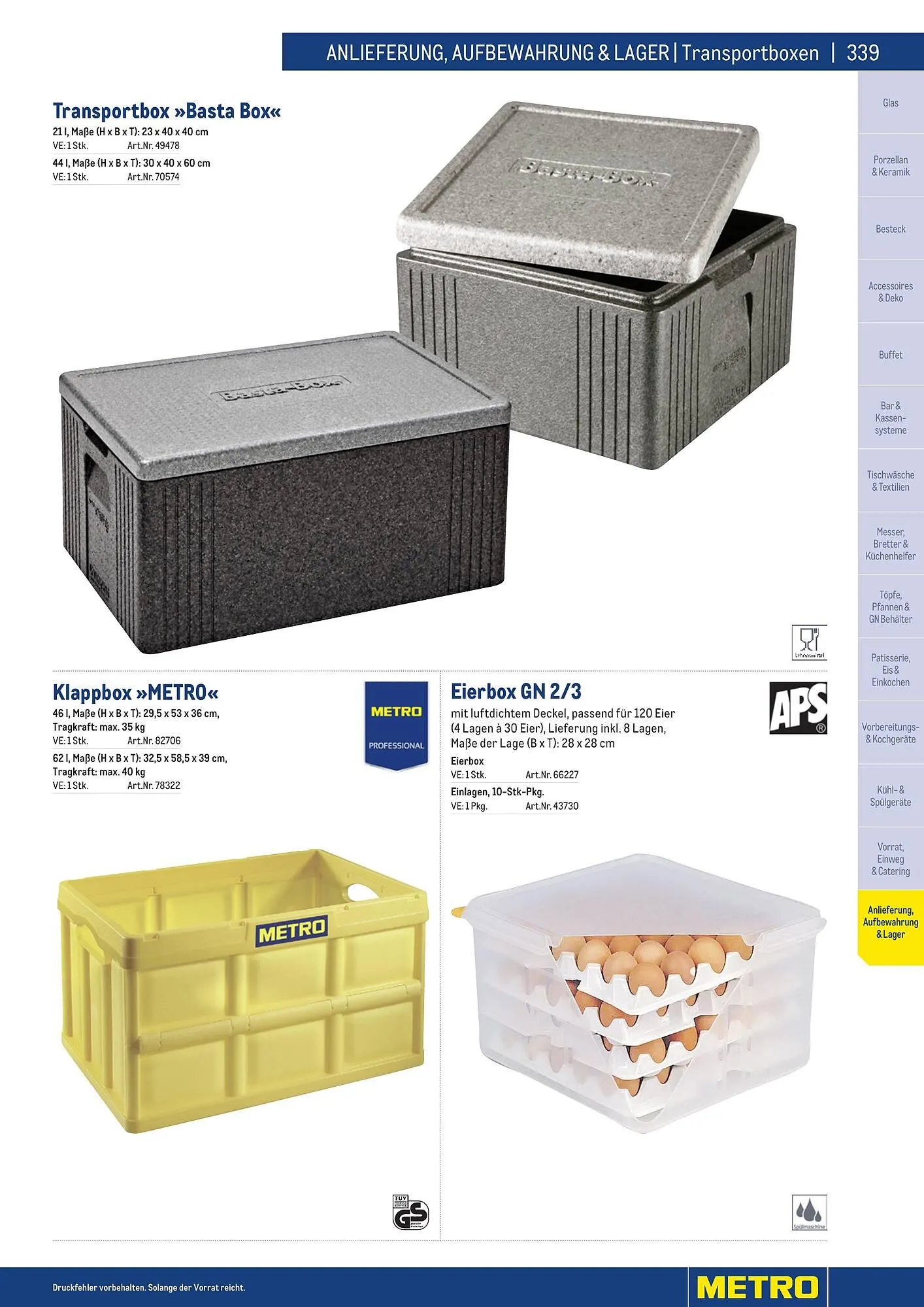 Metro Flugblatt von 25. März bis 31. Dezember 2026 - Flugblätt seite  339