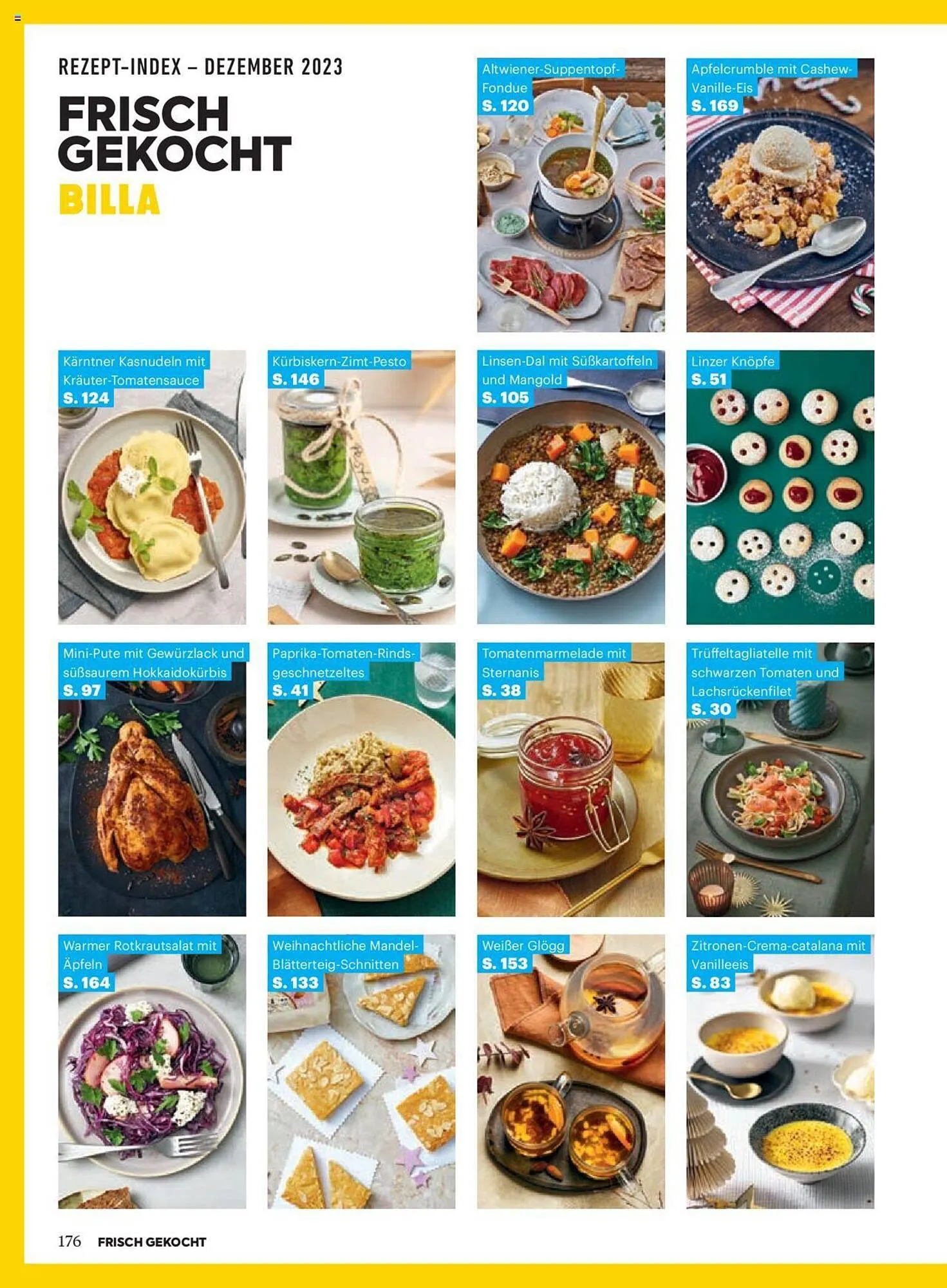 Billa Flugblatt von 1. Dezember bis 31. Dezember 2023 - Flugblätt seite 176