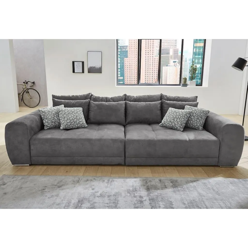 Jockenhöfer Gruppe Big-Sofa »Moldau XXL, B: 306 cm« Mega-Sofa, mit Federkern & 4 Zierkissen