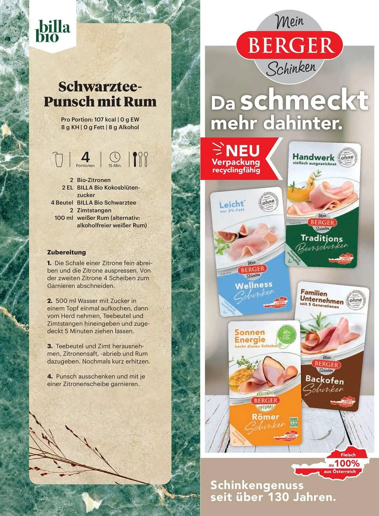 Billa Flugblatt von 1. Dezember bis 31. Dezember 2023 - Flugblätt seite  157