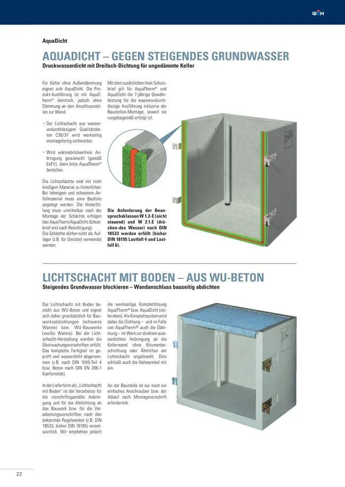 Betonlistschächte Preisliste 2024 von 5. Juni bis 31. Dezember 2024 - Flugblätt seite 22