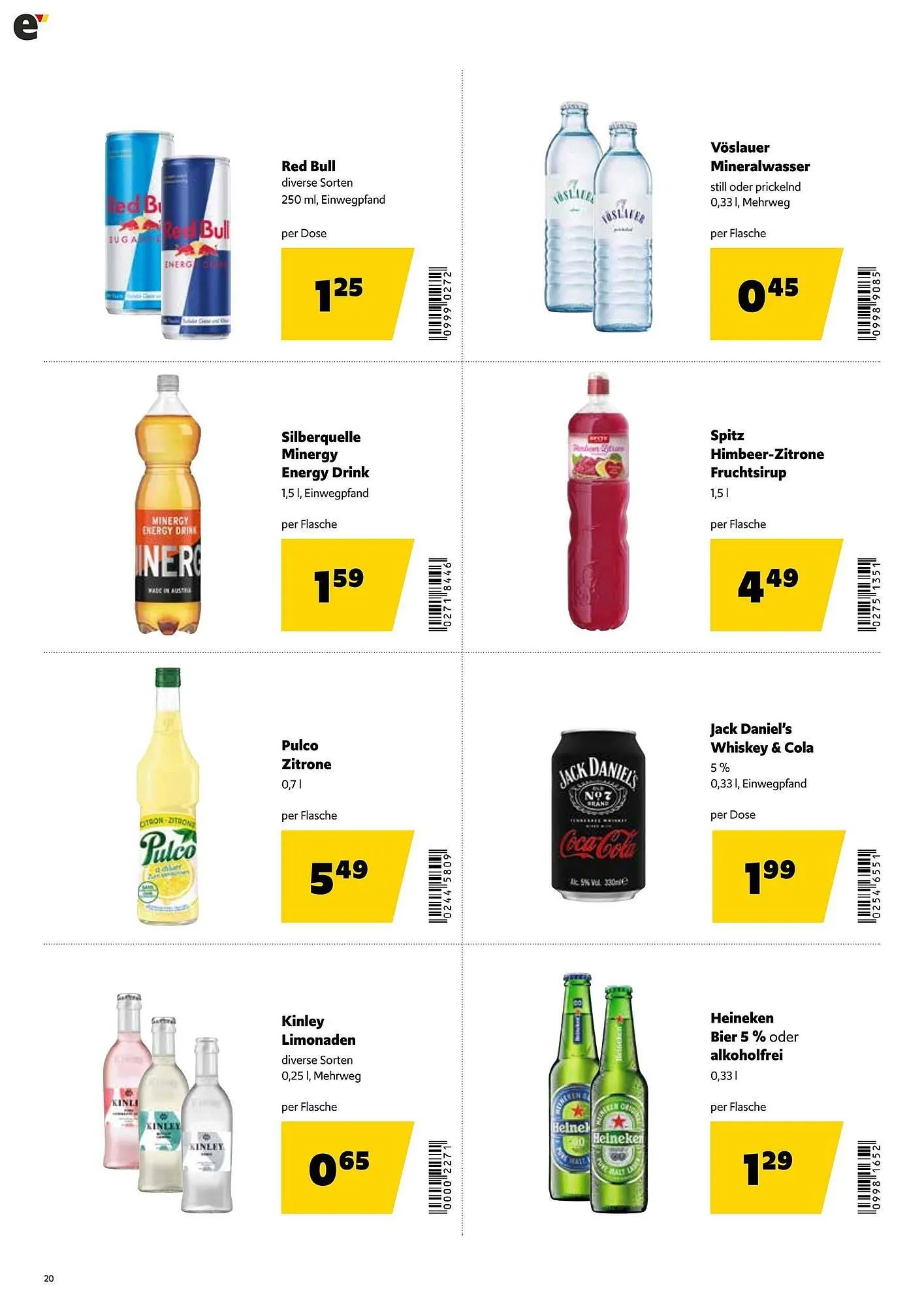 Eurogast Grissemann Flugblatt von 1. Dezember bis 12. Dezember 2025 - Flugblätt seite 20