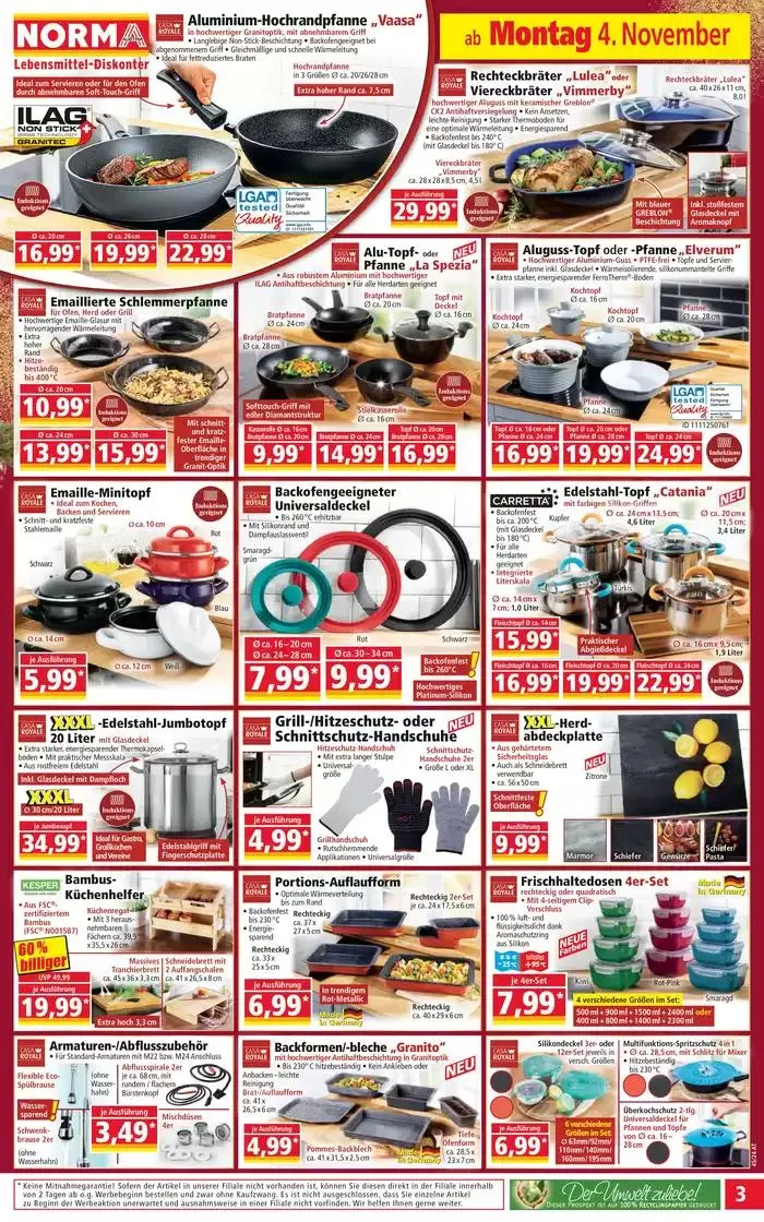 Attraktive Angebote entdecken von 4. November bis 8. November 2024 - Flugblätt seite  3