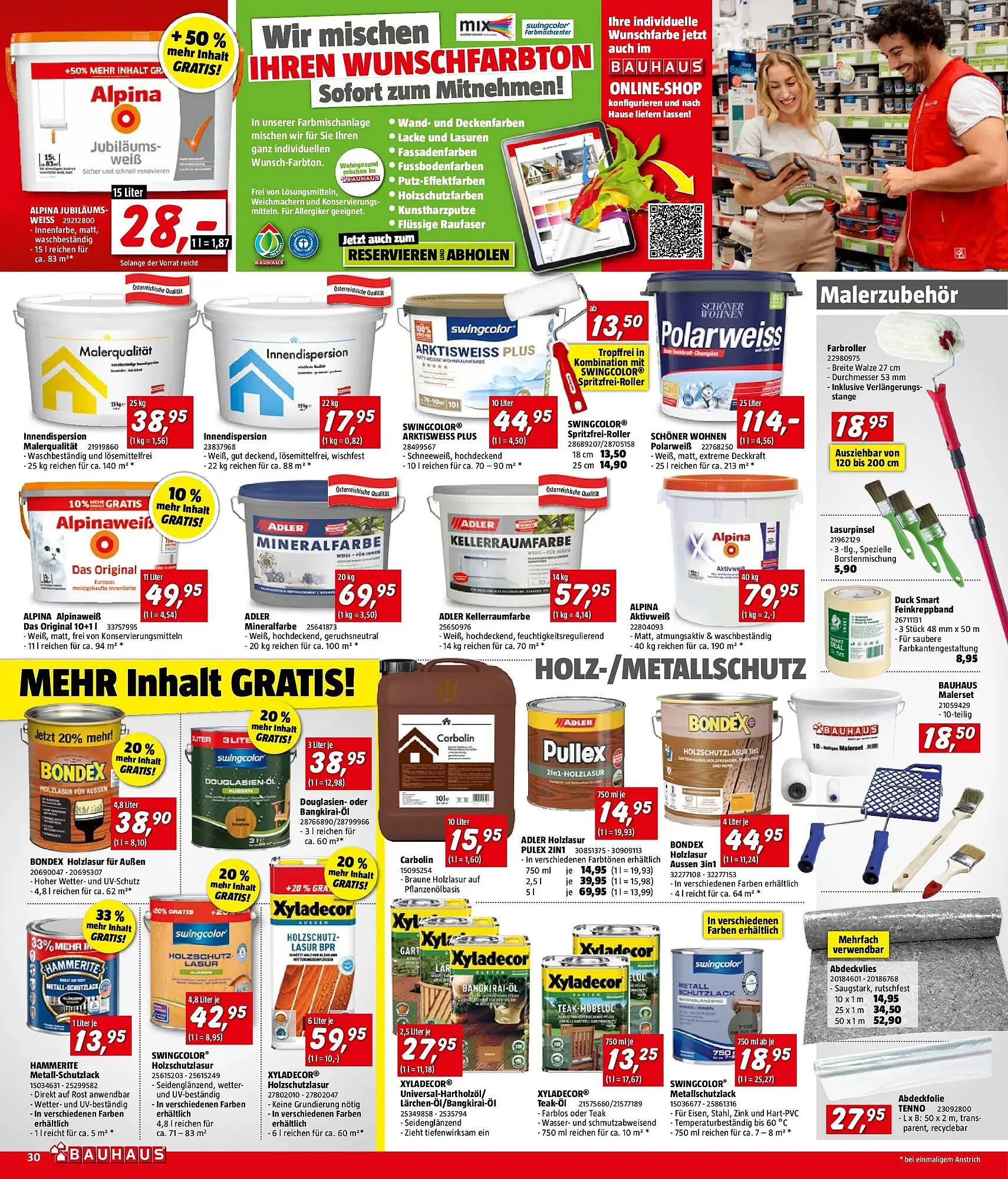 Bauhaus Flugblatt von 1. April bis 21. April 2026 - Flugblätt seite  30