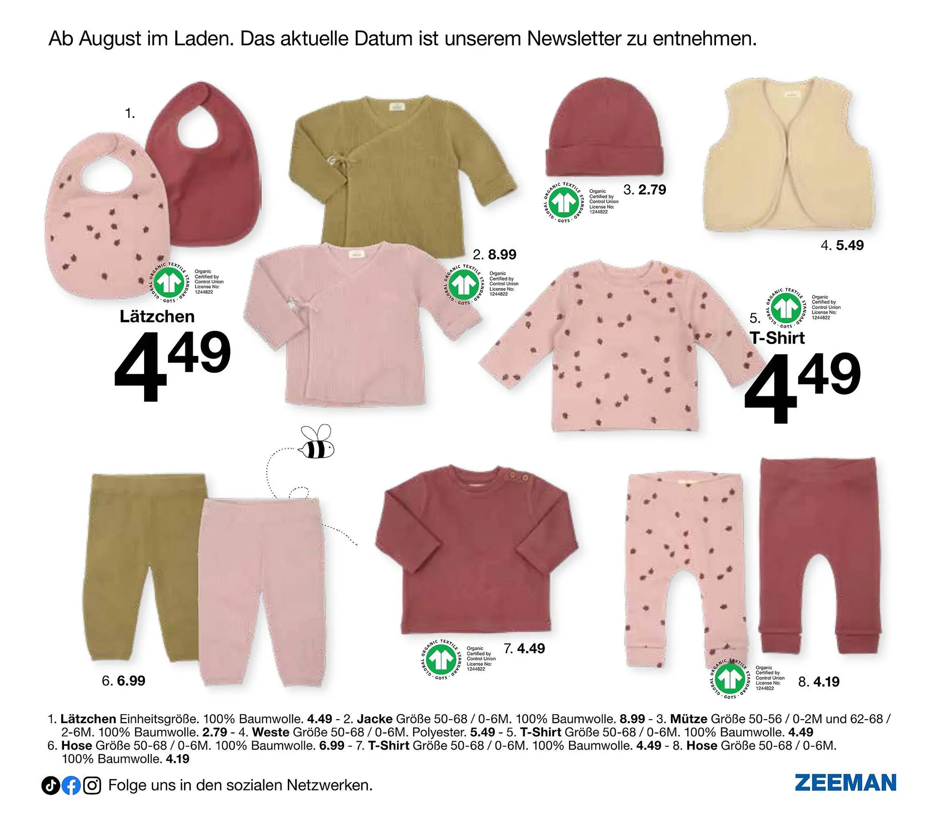 Zeeman Flugblatt von 18. Juli bis 12. Jänner 2026 - Flugblätt seite  7