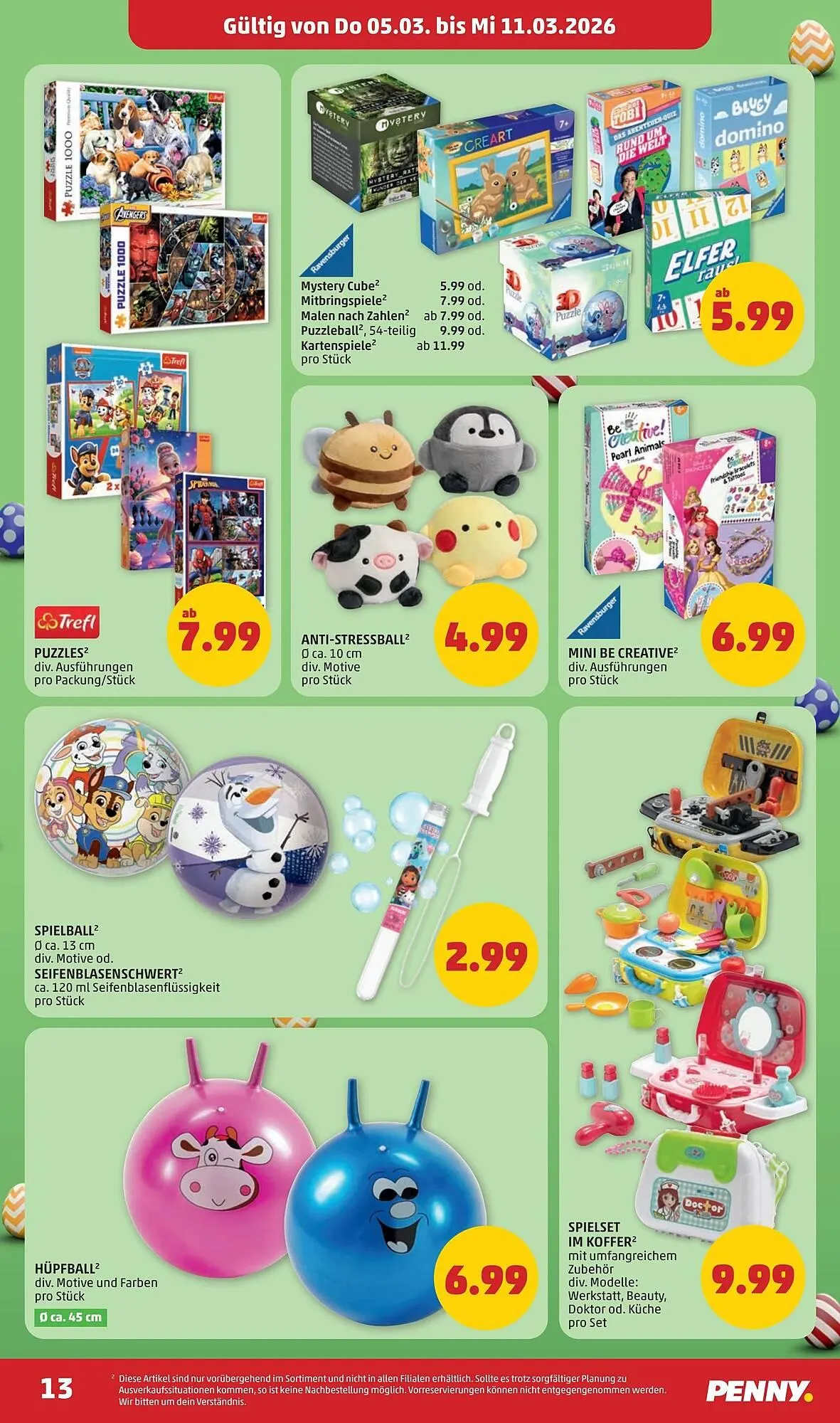 PENNY Flugblatt von 5. März bis 11. März 2026 - Flugblätt seite  13