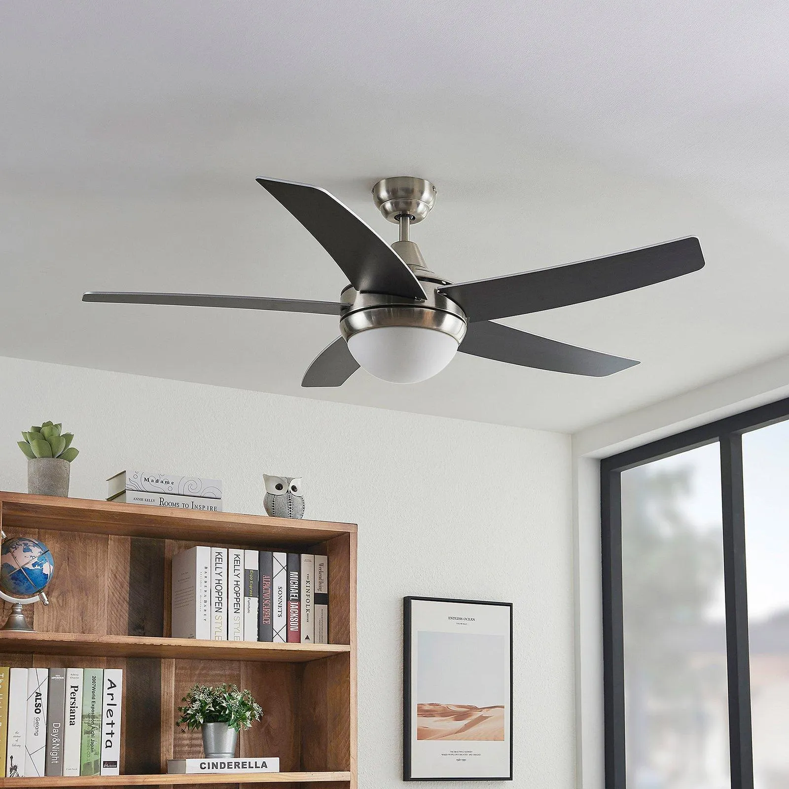 Starluna Auraya Deckenventilator schwarz/grau