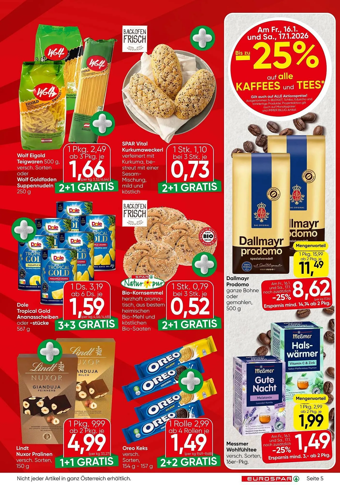 Eurospar Flugblatt von 15. Jänner bis 29. Jänner 2026 - Flugblätt seite  5