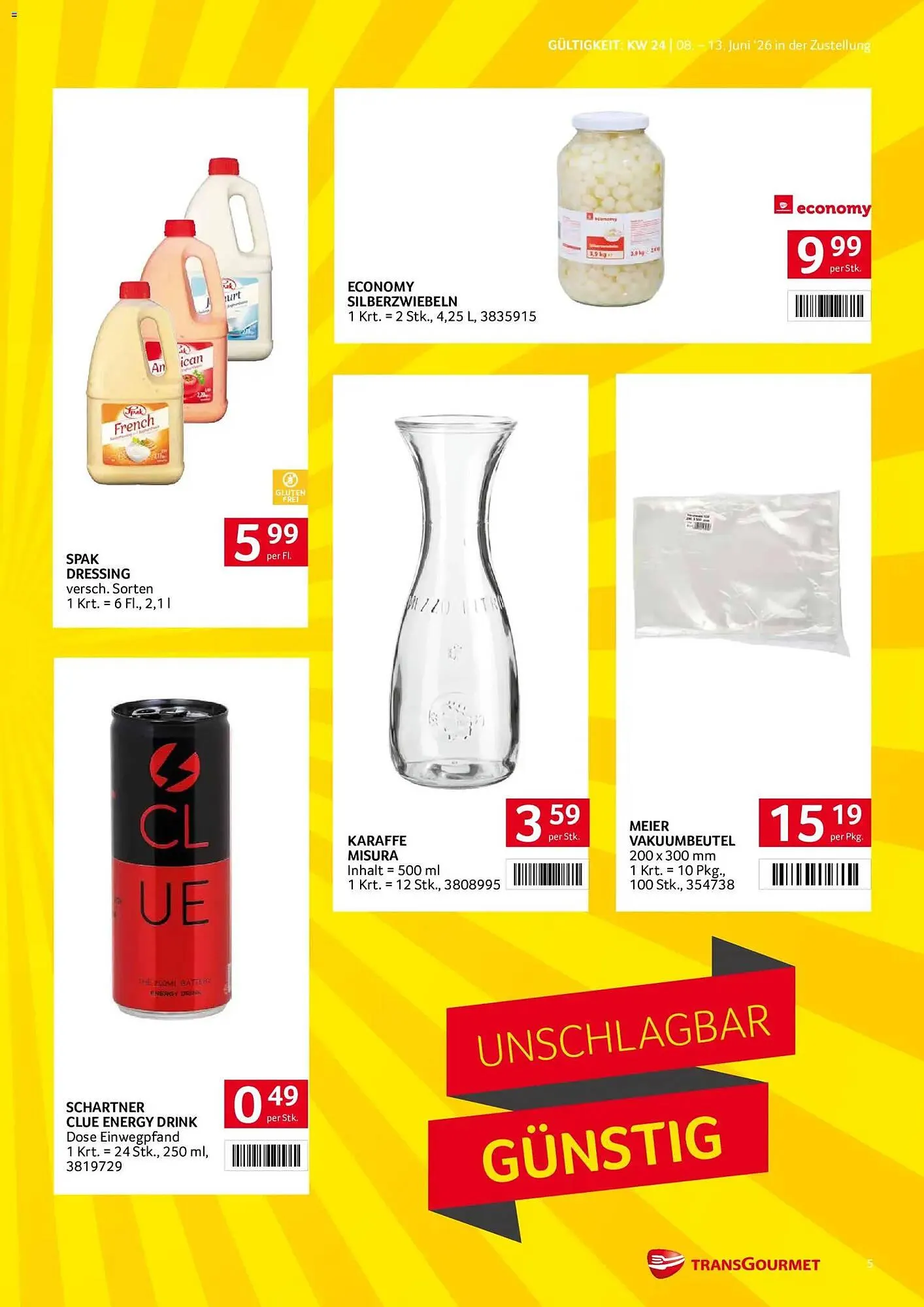 Transgourmet Flugblatt von 8. Juni bis 13. Juni 2026 - Flugblätt seite 5