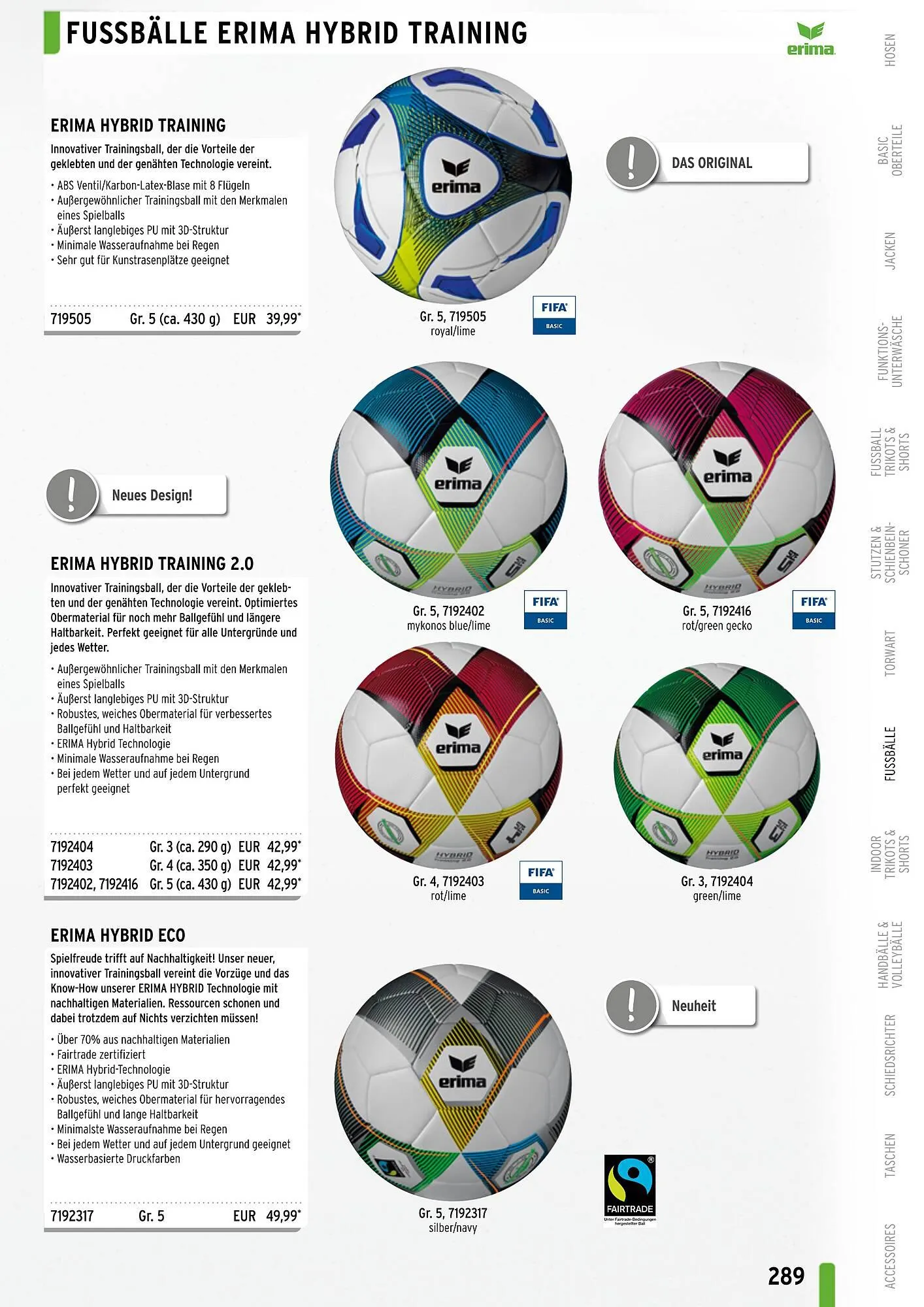 ERIMA Flugblatt von 2. Jänner bis 31. Dezember 2024 - Flugblätt seite 289