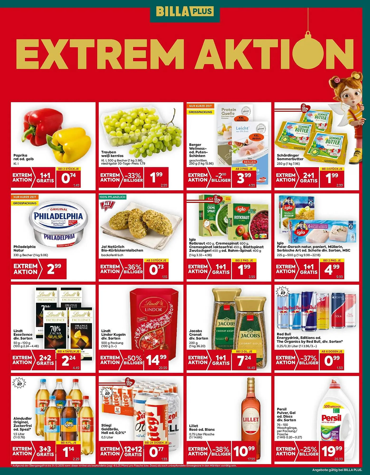 Billa Flugblatt von 18. Dezember bis 24. Dezember 2025 - Flugblätt seite  4
