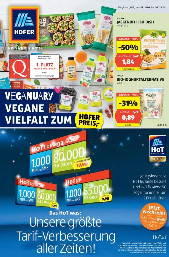 Blättern Sie online im HOFER Flugblatt - 1