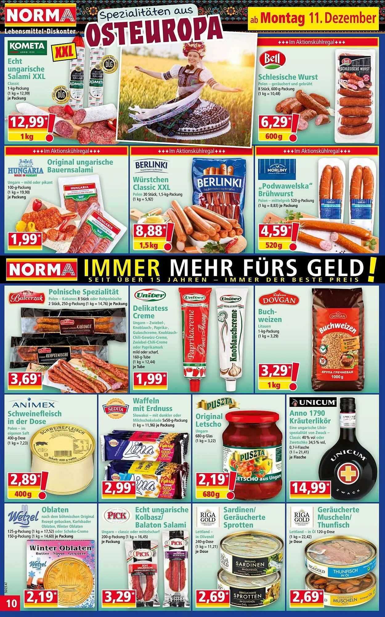 Norma Flugblatt von 11. Dezember bis 16. Dezember 2023 - Flugblätt seite 10
