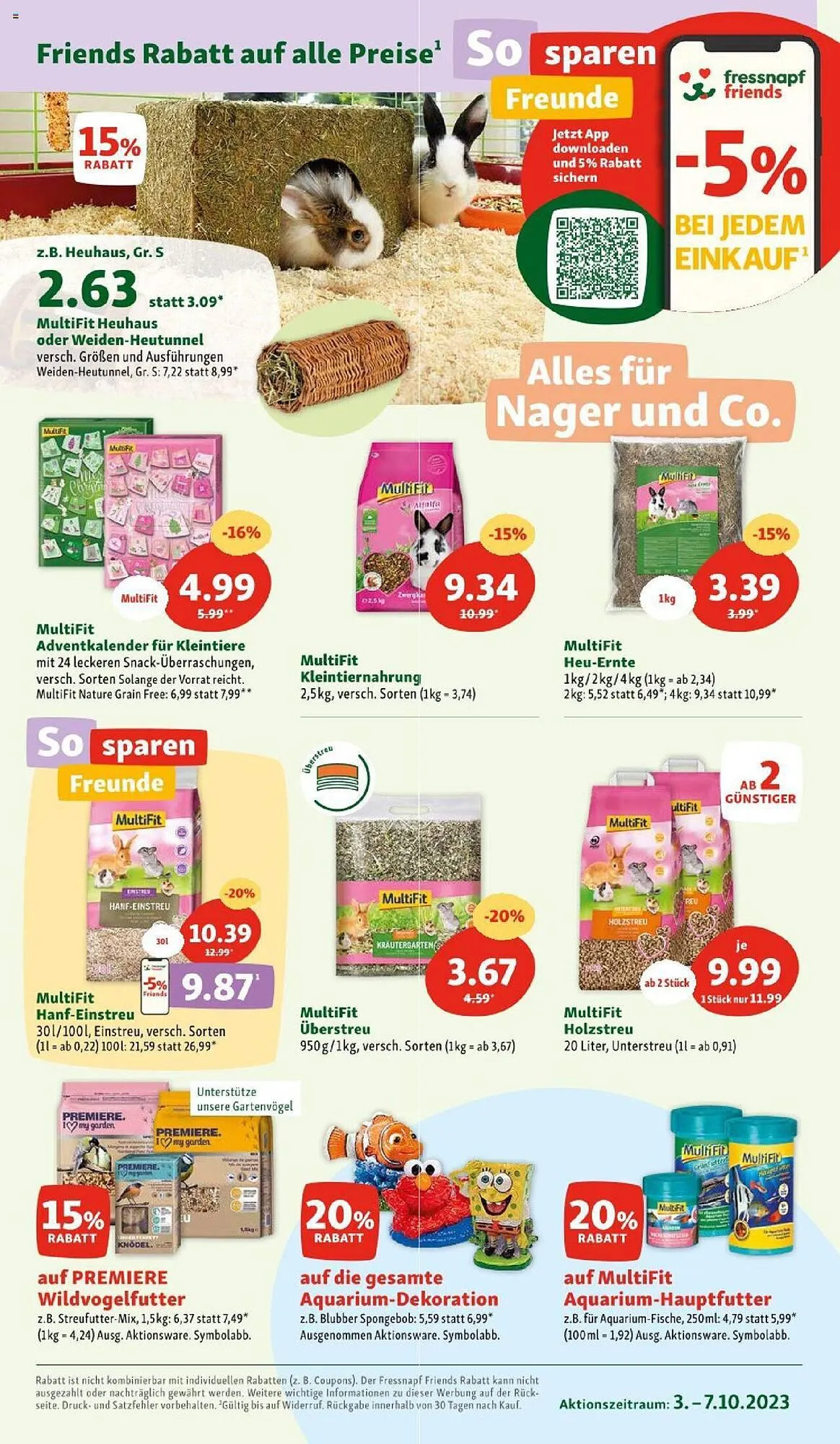 Fressnapf Flugblatt von 3. Oktober bis 7. Oktober 2023 - Flugblätt seite 7