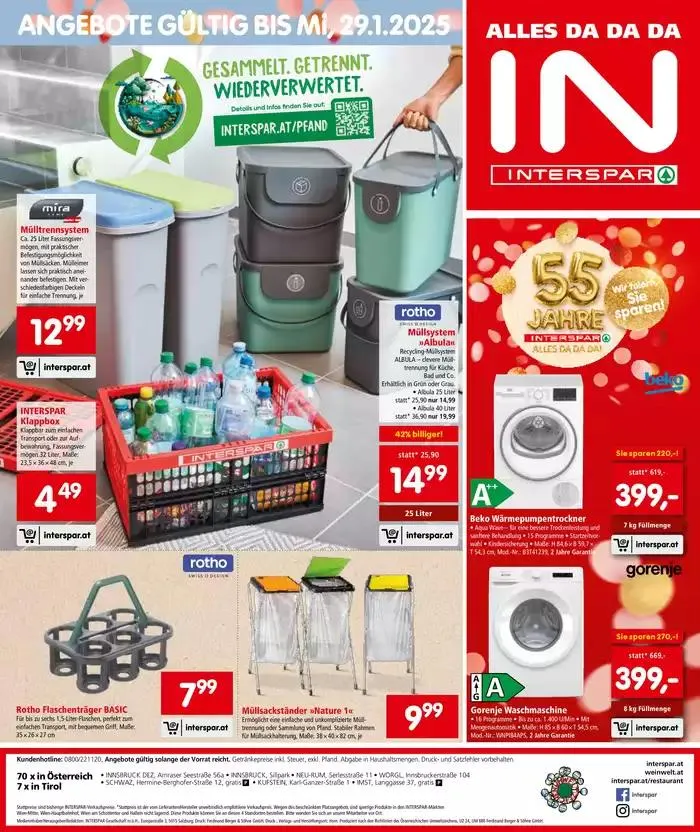 Top-Deals für alle Kunden von 7. Jänner bis 14. Jänner 2025 - Flugblätt seite 16