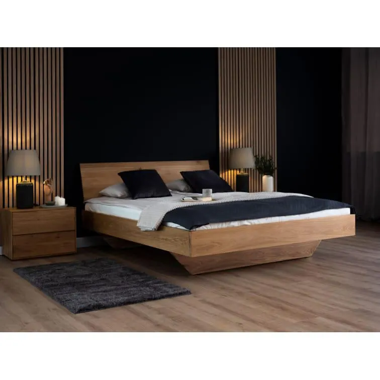 Steiner Shopping Einzelbett / Gästebett Arinsal 01 Eiche massiv geölt - Liegefläche: 140 x 2