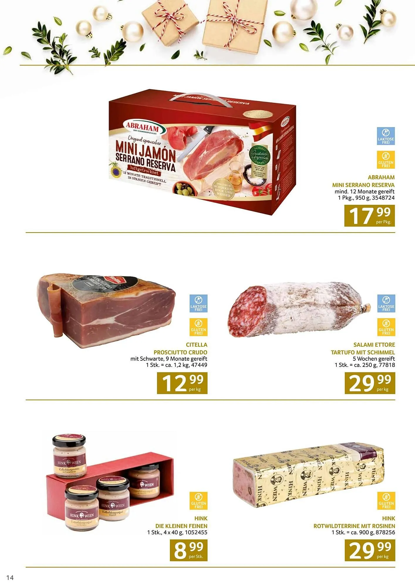 Transgourmet Flugblatt von 13. Oktober bis 24. Dezember 2025 - Flugblätt seite  14