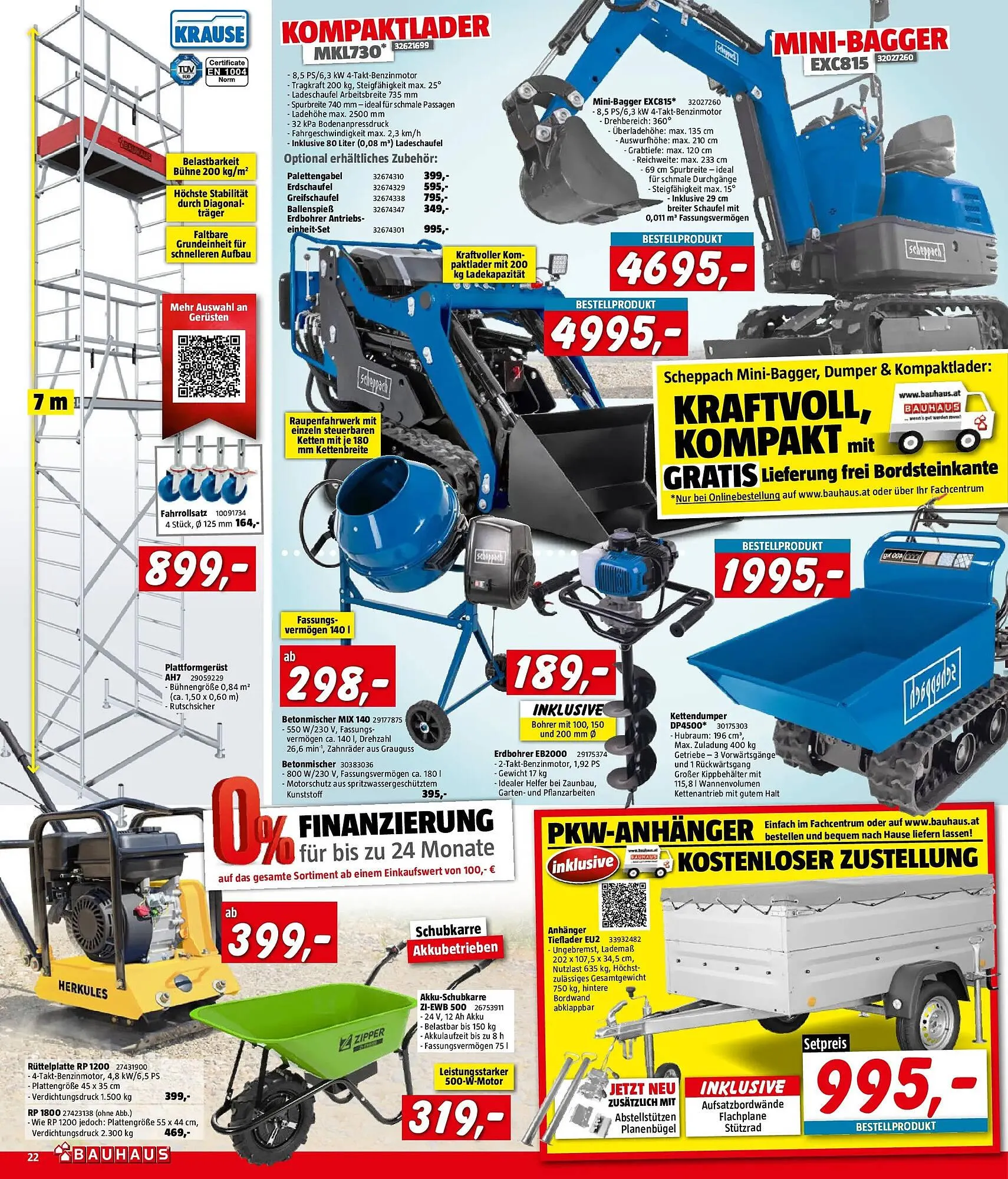 Bauhaus Flugblatt von 1. April bis 21. April 2026 - Flugblätt seite  22